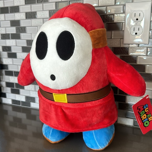 Super Mario SHY GUY Plush / Nintendo / 16” / Officially Licensed / BRAND NEW - Picture 2 of 16